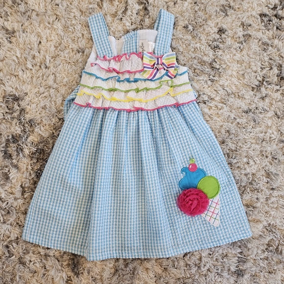 Emily Rose Seersucker Ice Cream Dress 2T - Picture 9 of 9